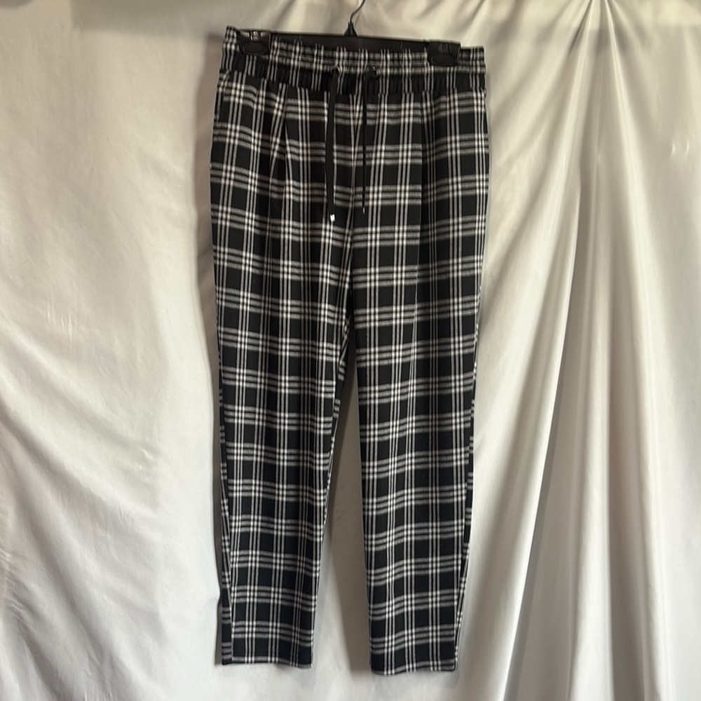 Cleo Black and White Straight Leg Pants